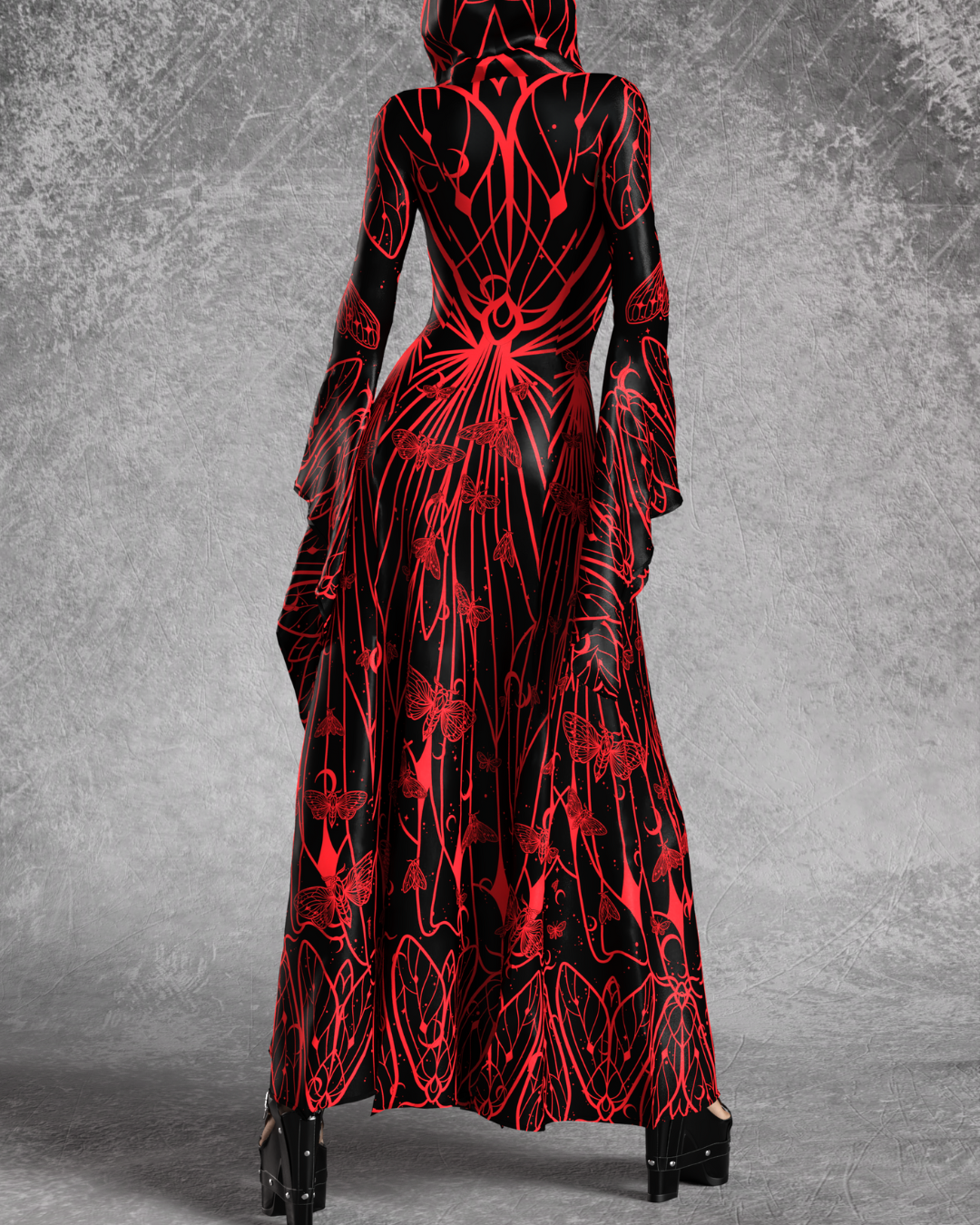 Valentina | Women's Blood Moon Witcher Halloween Long Dress