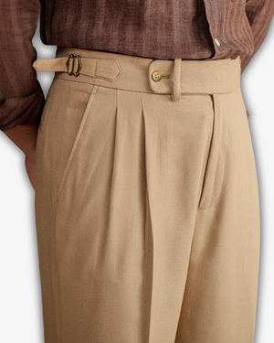 Parisian Blend Cotton Trousers – Effortless Elegance for the Modern Wardrobe