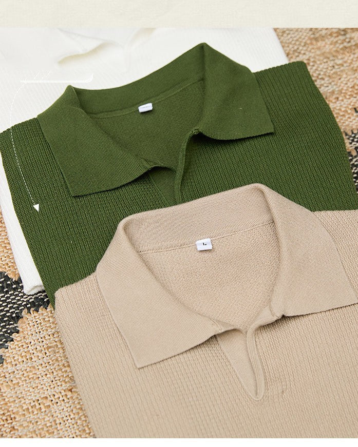 Savile Knit Polo – Refined Comfort & Timeless Sophistication