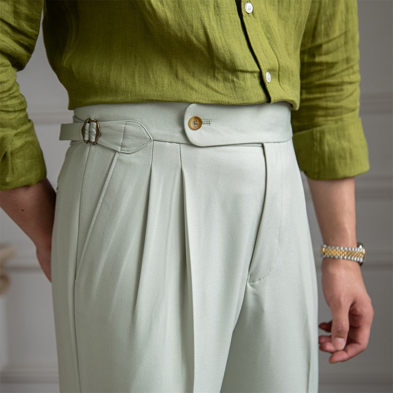 The Valencia Breathable Straight-Leg Trousers – Effortless Comfort & Timeless Style