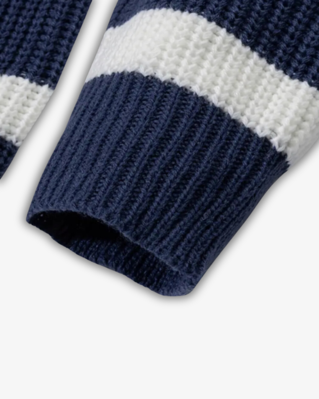 Bryan | Men's Striped Polo Zip Jumper