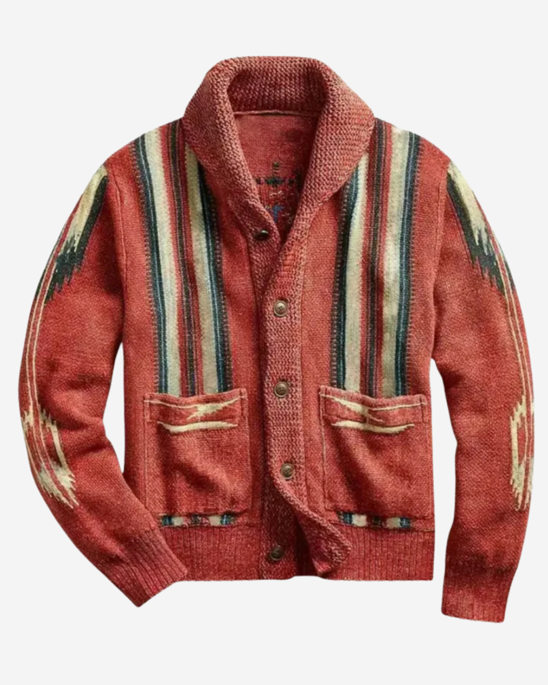 Jaret | Men's Frontier Weave Wool Cardigan