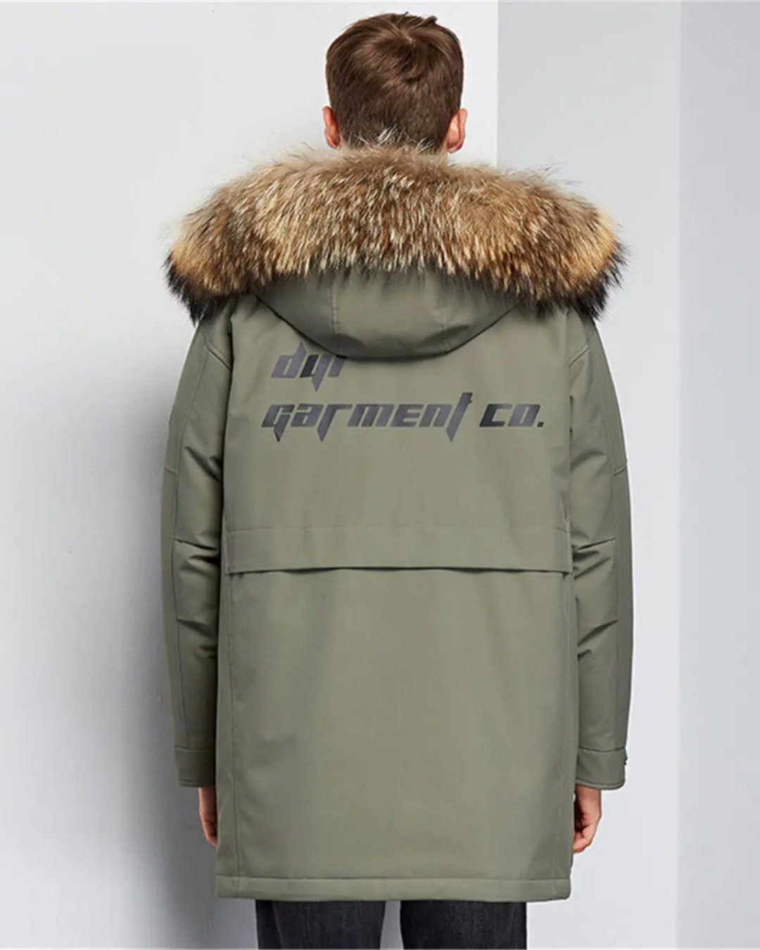 Andrew | Men's Parka Jacket Relaxed Fit Faux Fur Hood