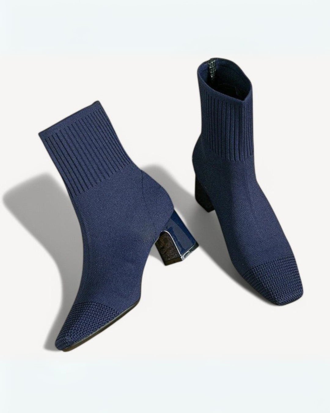 Ingrid | Women's Knit Square-Toe Winter Boots Stretch Sock Fit