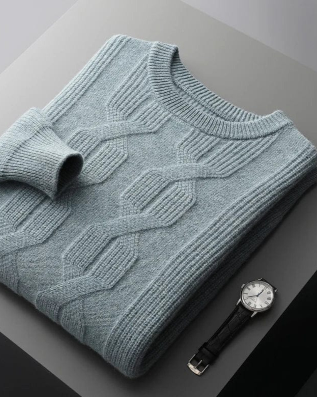 Carlito | Men's Cashmere Cable Knit Sweater