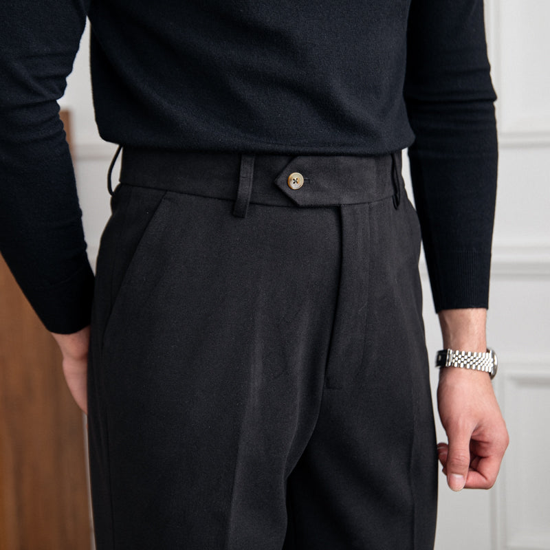 The Milan Commuter Thick Casual Trousers – Comfort & Style for the Modern Traveler