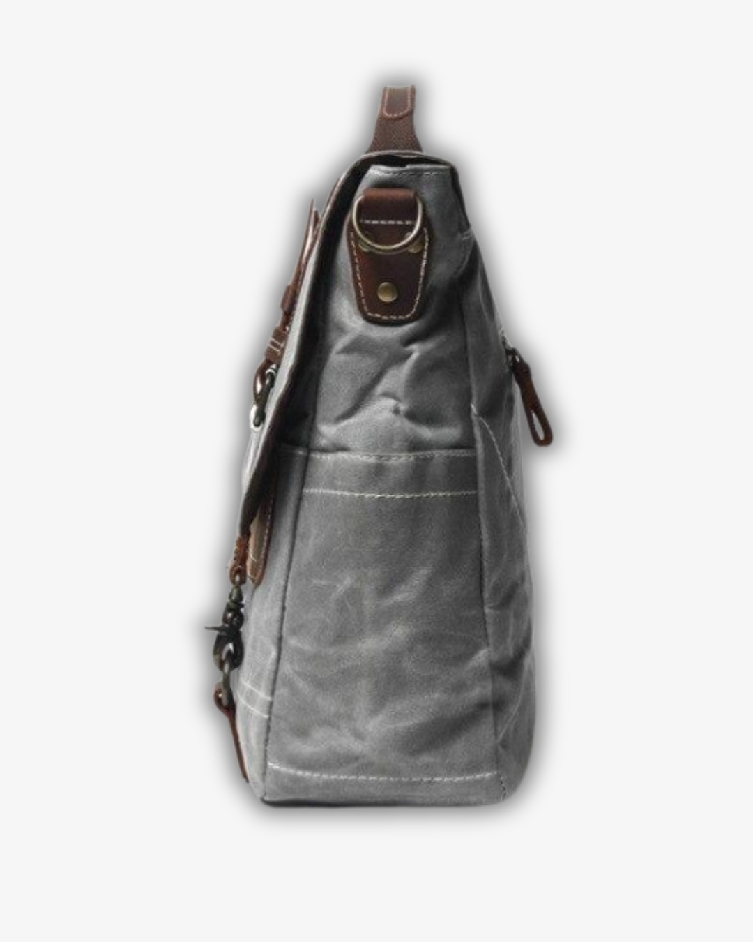 Vintage Canvas Laptop Messenger Bag – Waterproof, 15.7" Work Satchel