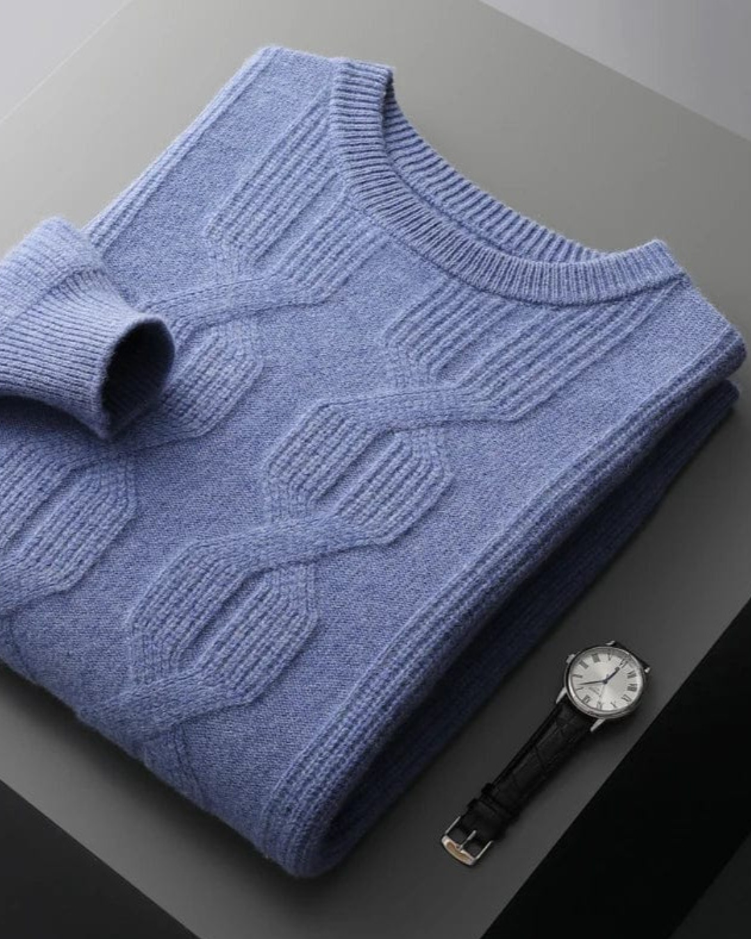 Carlito | Men's Cashmere Cable Knit Sweater