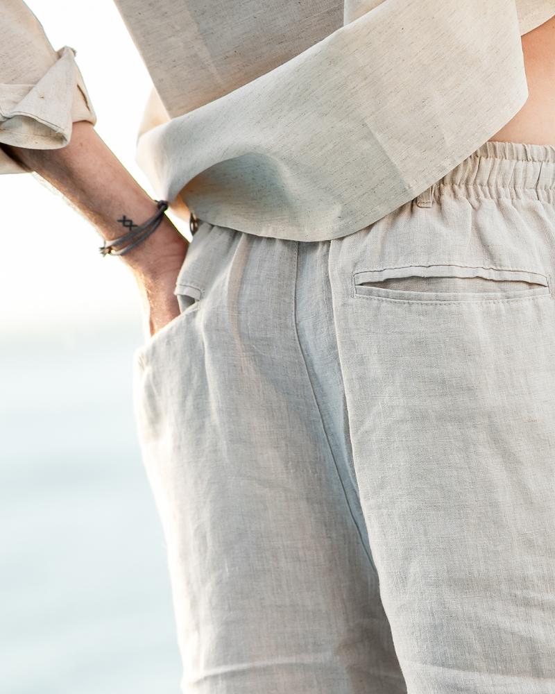 The Coastal State – Riviera Linen Trousers
