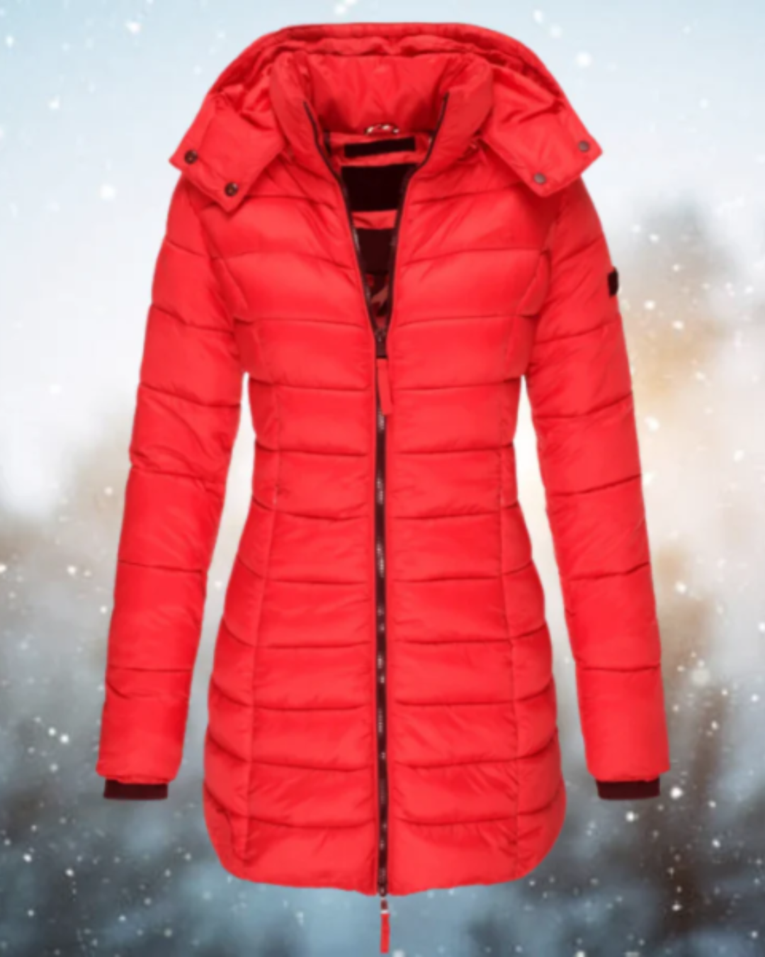 Gizelle | Women's Long Slim Fit Quilted Winter Jacket