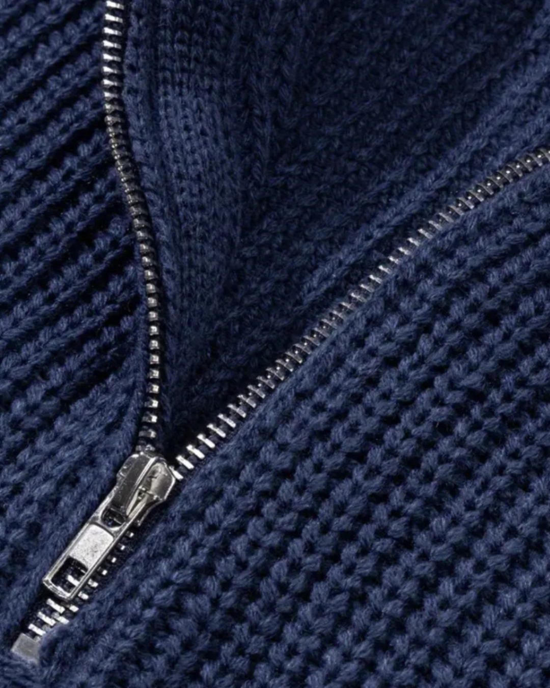 Bryan | Men's Striped Polo Zip Jumper