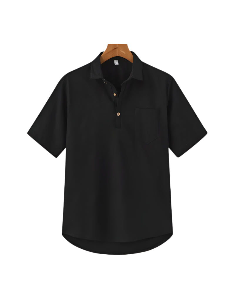 Linen Polo Shirt – Santino Ease Edition