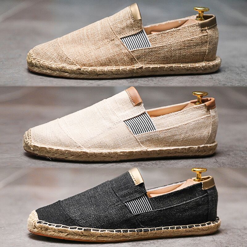 Men's Lightweight Canvas Loafers Casual Slip-On Shoes