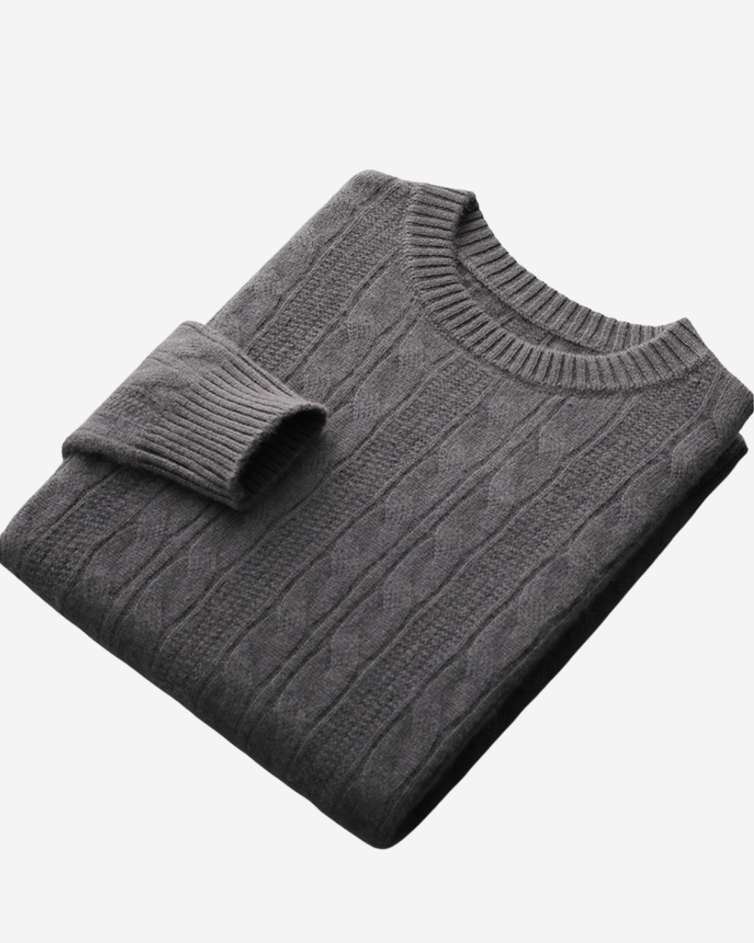 Elijah | Men's Mink Cashmere Knitted Sweater