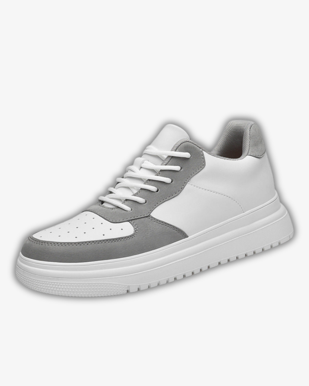 Prince Charming Grey Street Sneakers | +6-8cm Height Boost & Ultimate Comfort