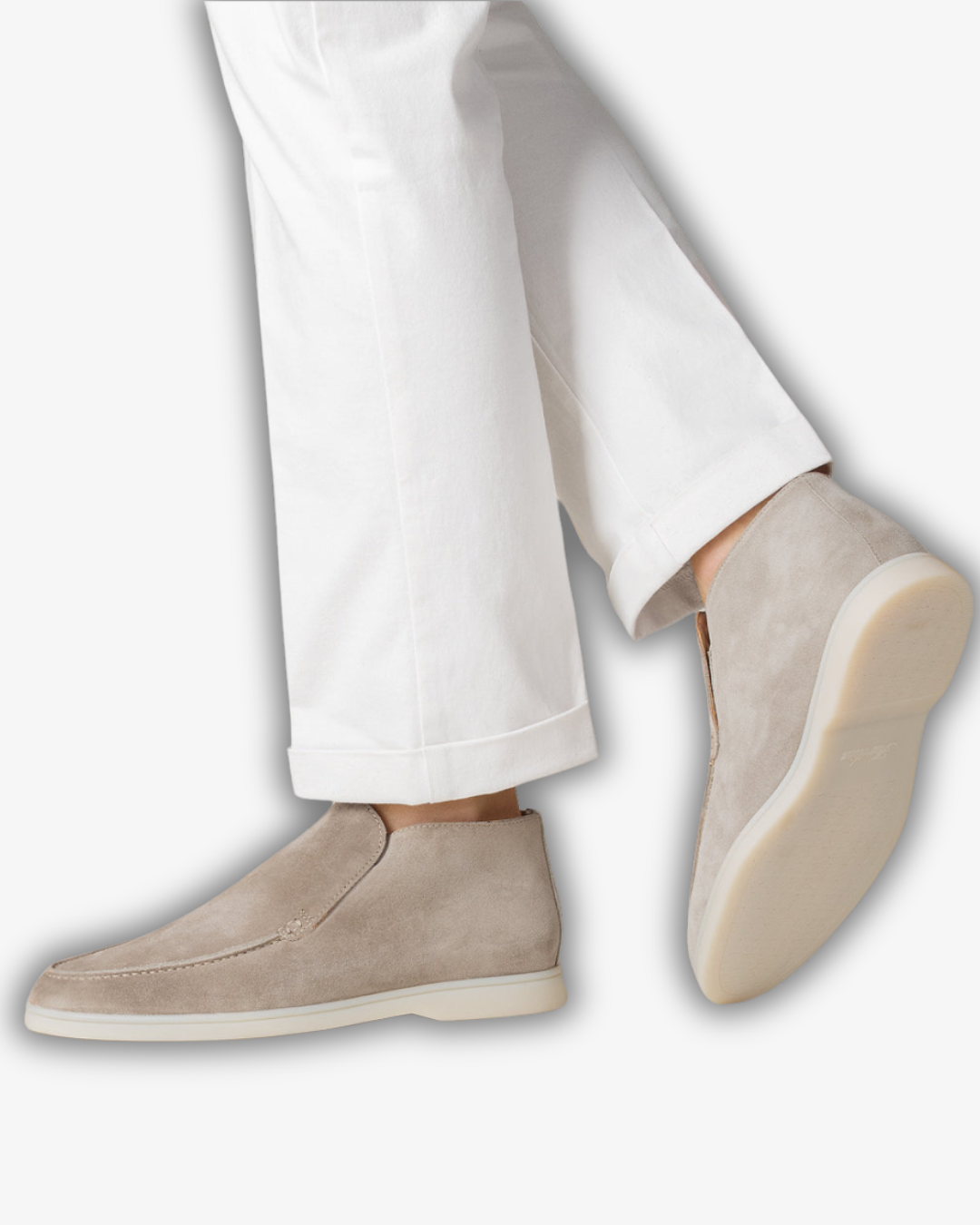 Prince Charming Grey Suede Loafers for Men | Luxe Comfort and Style