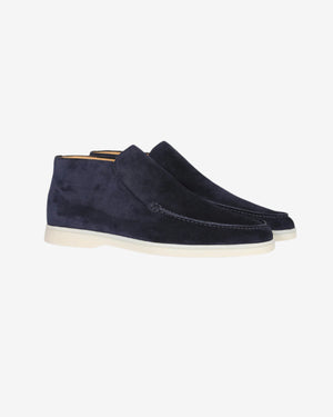 Prince Charming Navy Blue Suede Loafers for Men | Timeless Elegance and Ultimate Comfort