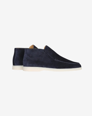 Prince Charming Navy Blue Suede Loafers for Men | Timeless Elegance and Ultimate Comfort
