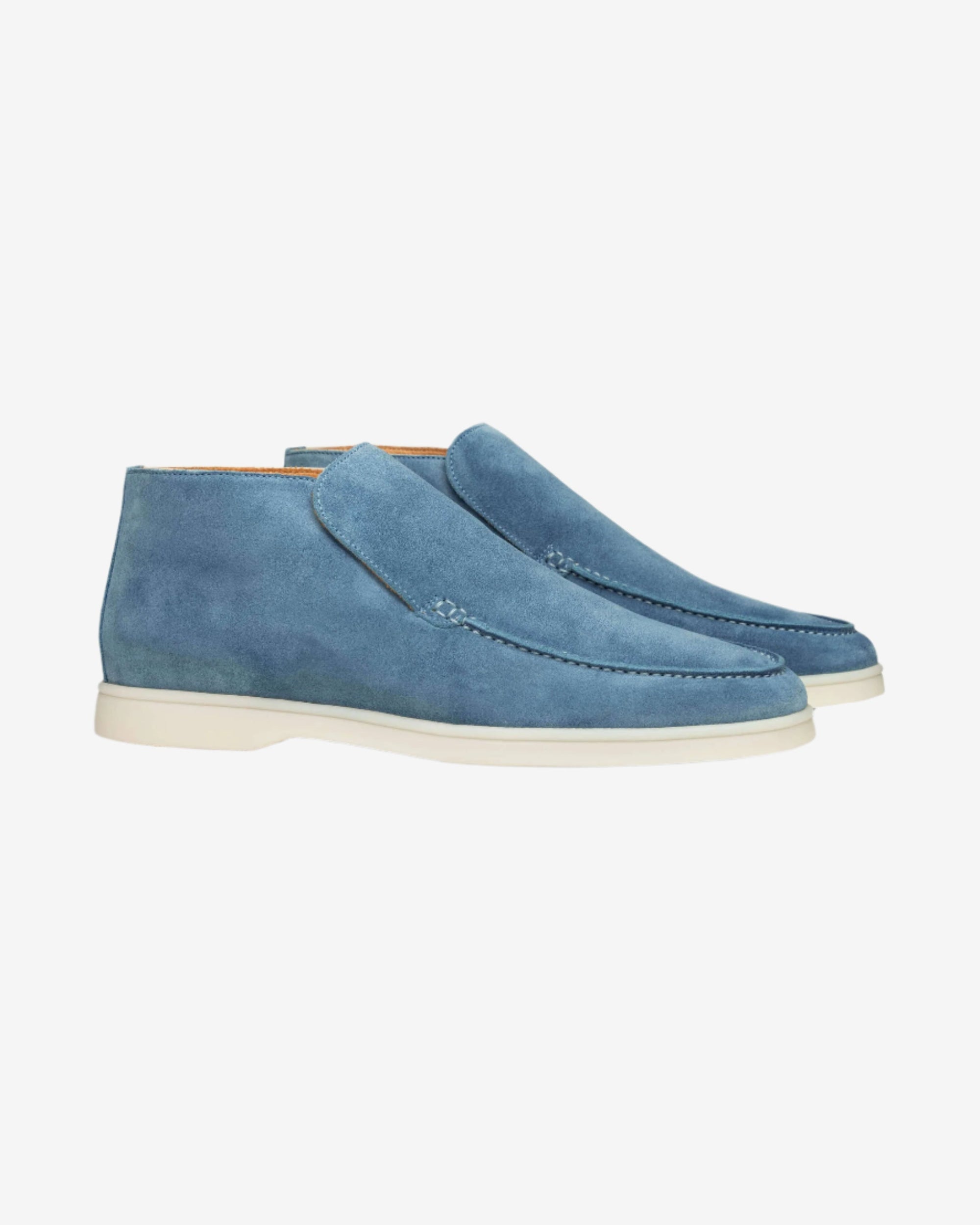 Sapphire Blue Suede Loafers for the Modern Gentleman | Style and Comfort in One