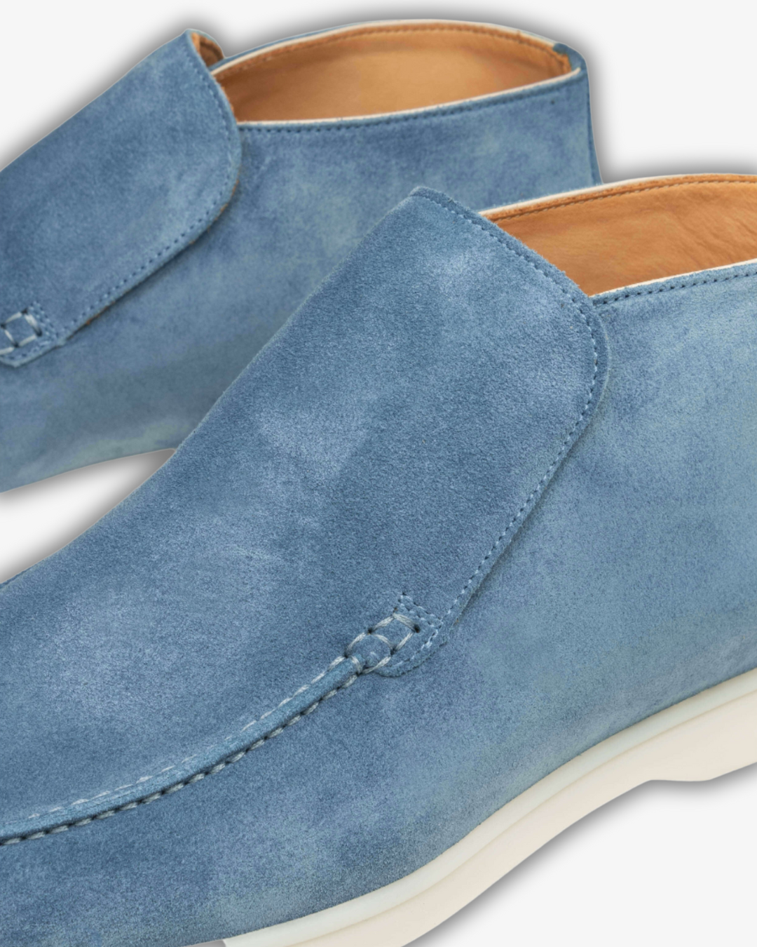 Sapphire Blue Suede Loafers for the Modern Gentleman | Style and Comfort in One