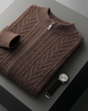 Oxford 100% Cashmere Long-Sleeve Sweater – Luxury & Timeless Style