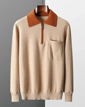 Chesterfield Cashmere Zip Sweater – Timeless Class