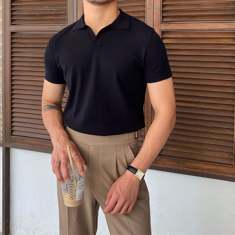 Heritage Collar Polo – Timeless Elegance and Refined Style