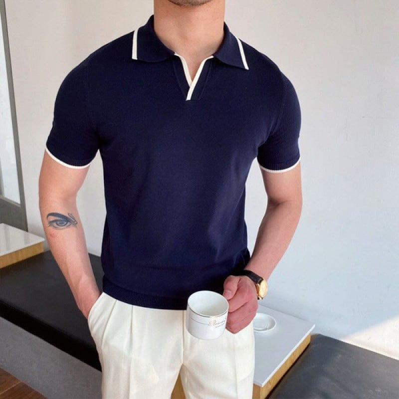 Heritage Collar Polo – Timeless Elegance and Refined Style