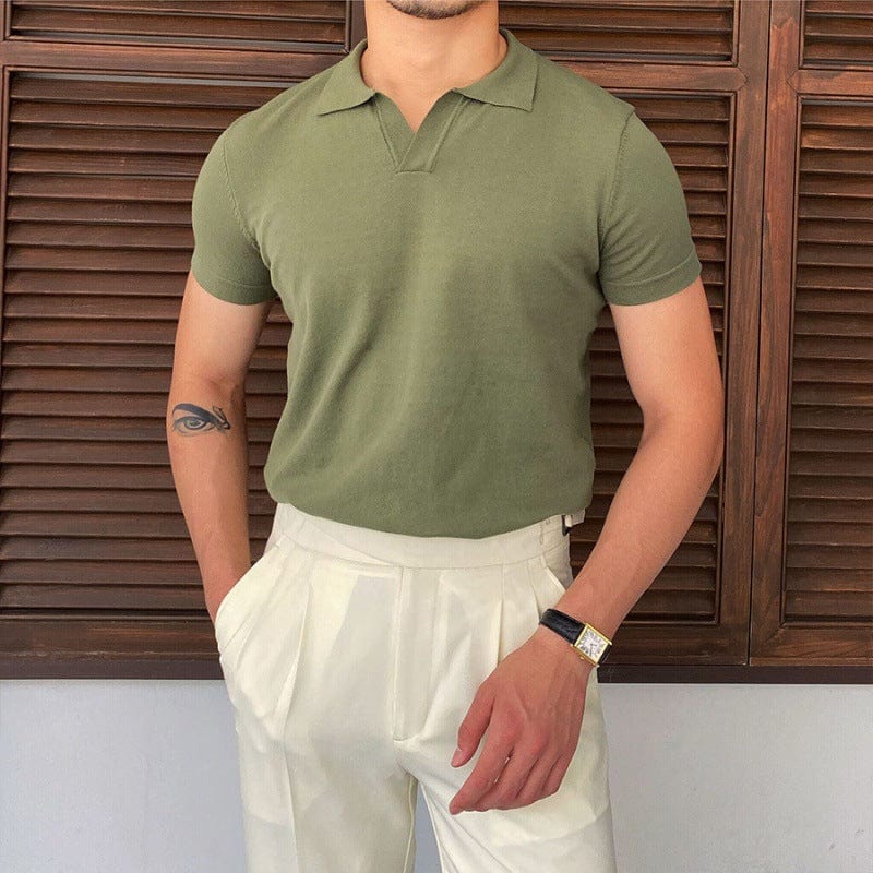 Heritage Collar Polo – Timeless Elegance and Refined Style