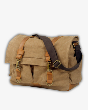 Men’s Canvas Messenger Bag – Durable Shoulder Satchel