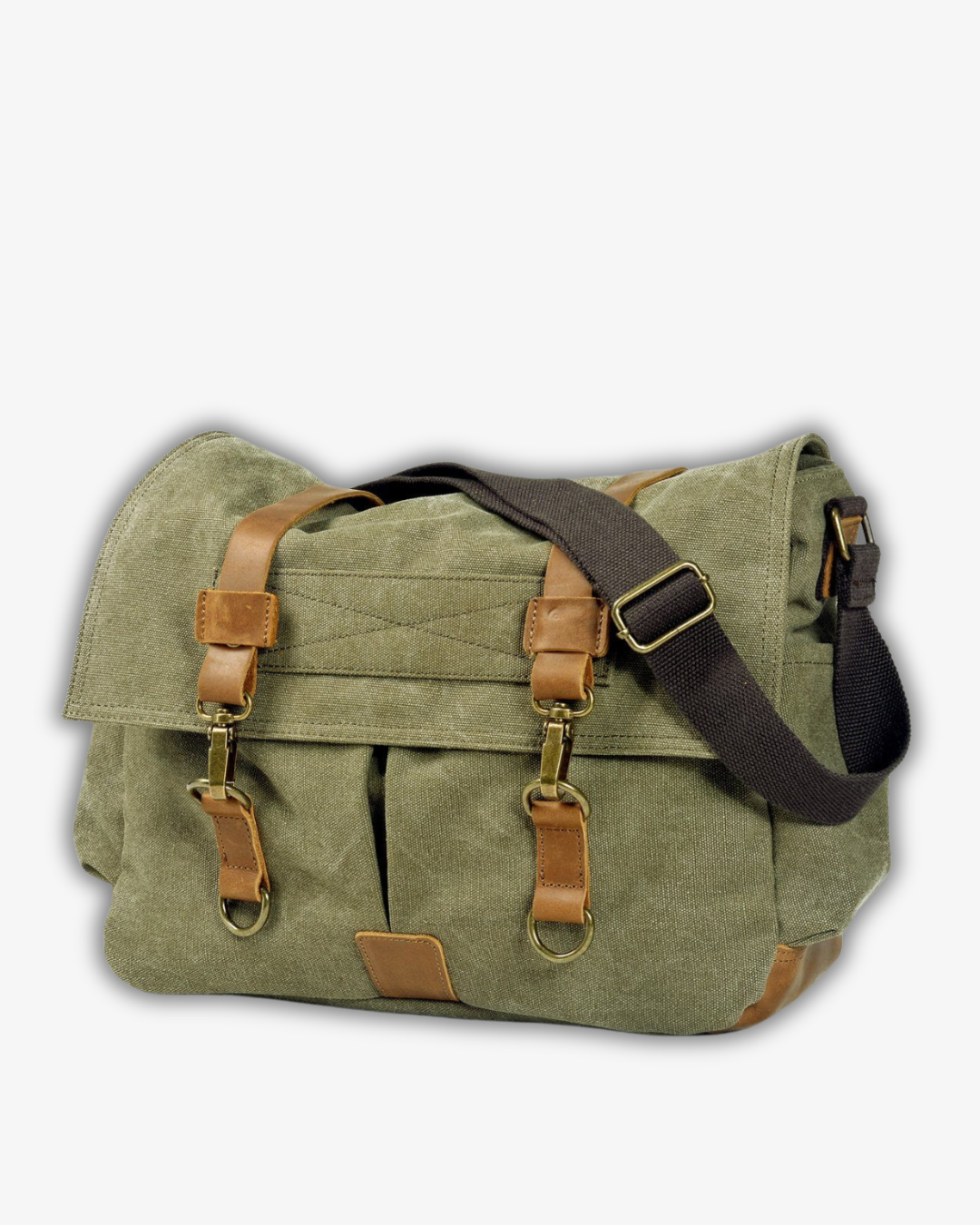 Men’s Canvas Messenger Bag – Durable Shoulder Satchel