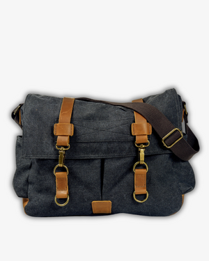 Men’s Canvas Messenger Bag – Durable Shoulder Satchel