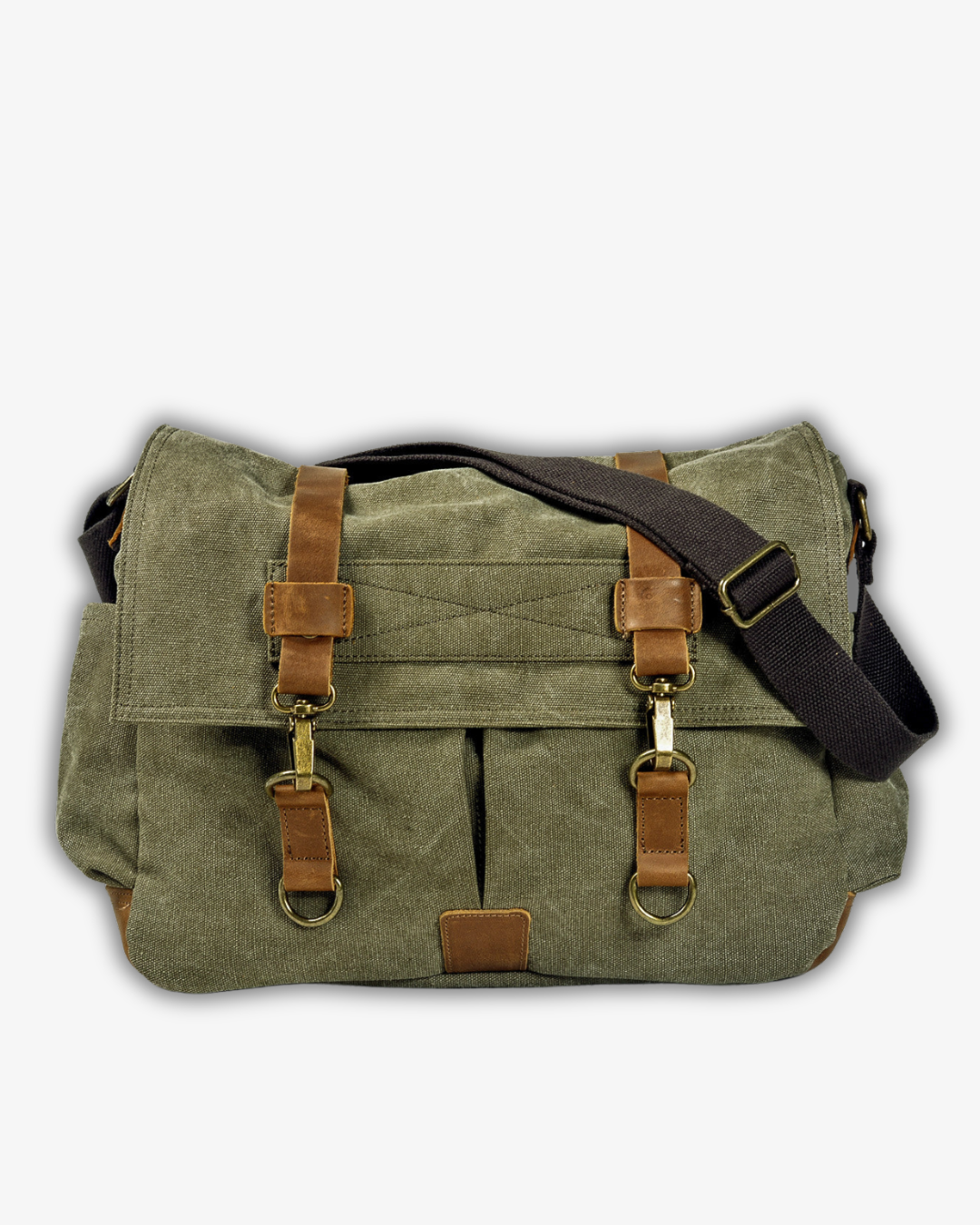 Men’s Canvas Messenger Bag – Durable Shoulder Satchel