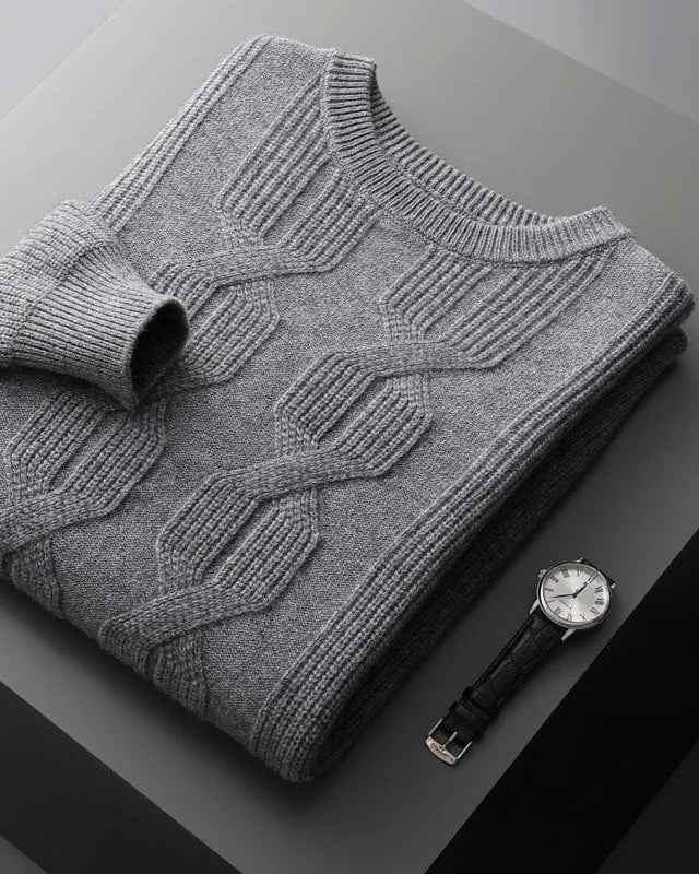 Cambridge Cashmere Cable Knit Sweater – Timeless Luxury