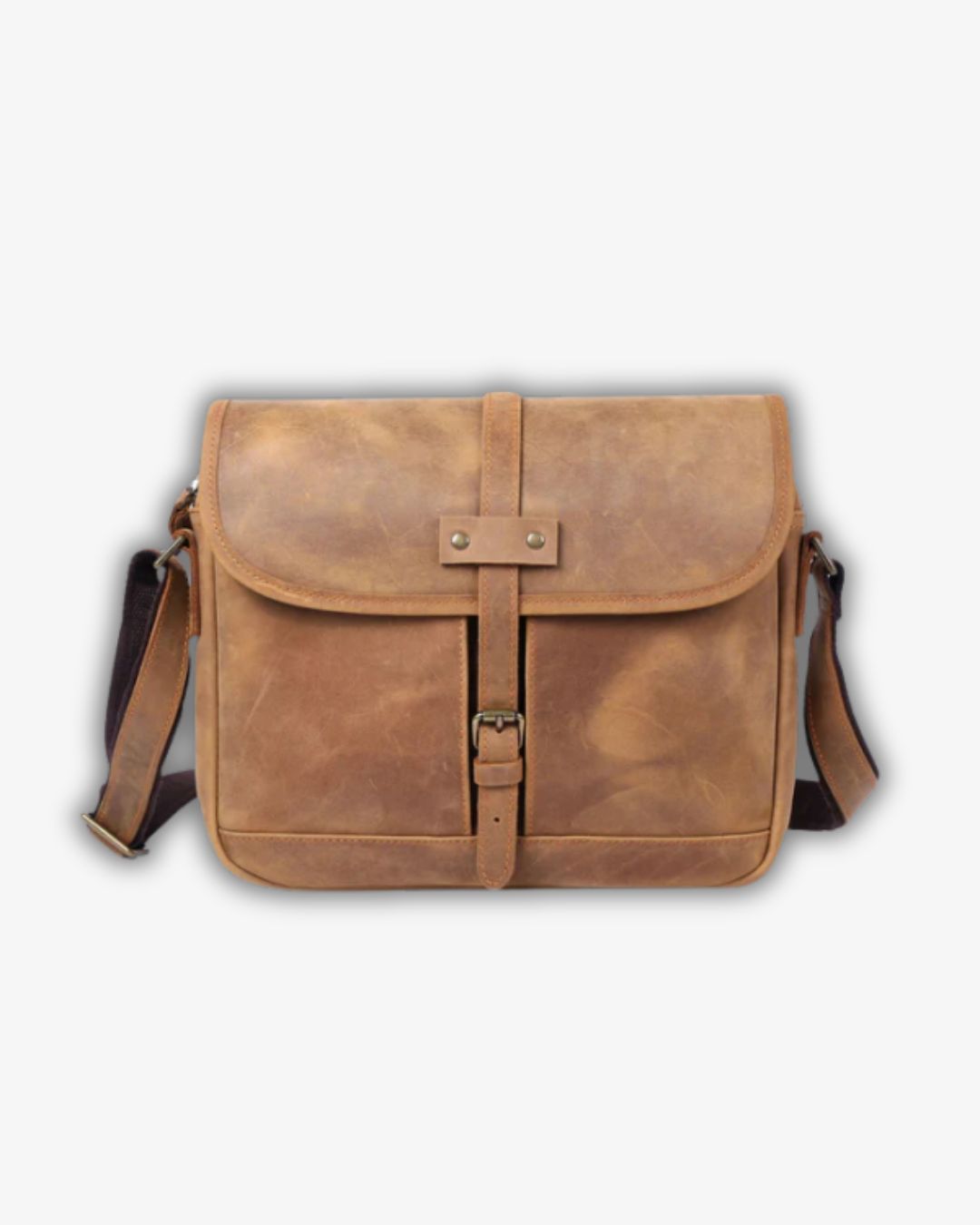 Lucia Leather Messenger Bag – Vintage Elegance Meets Modern Utility
