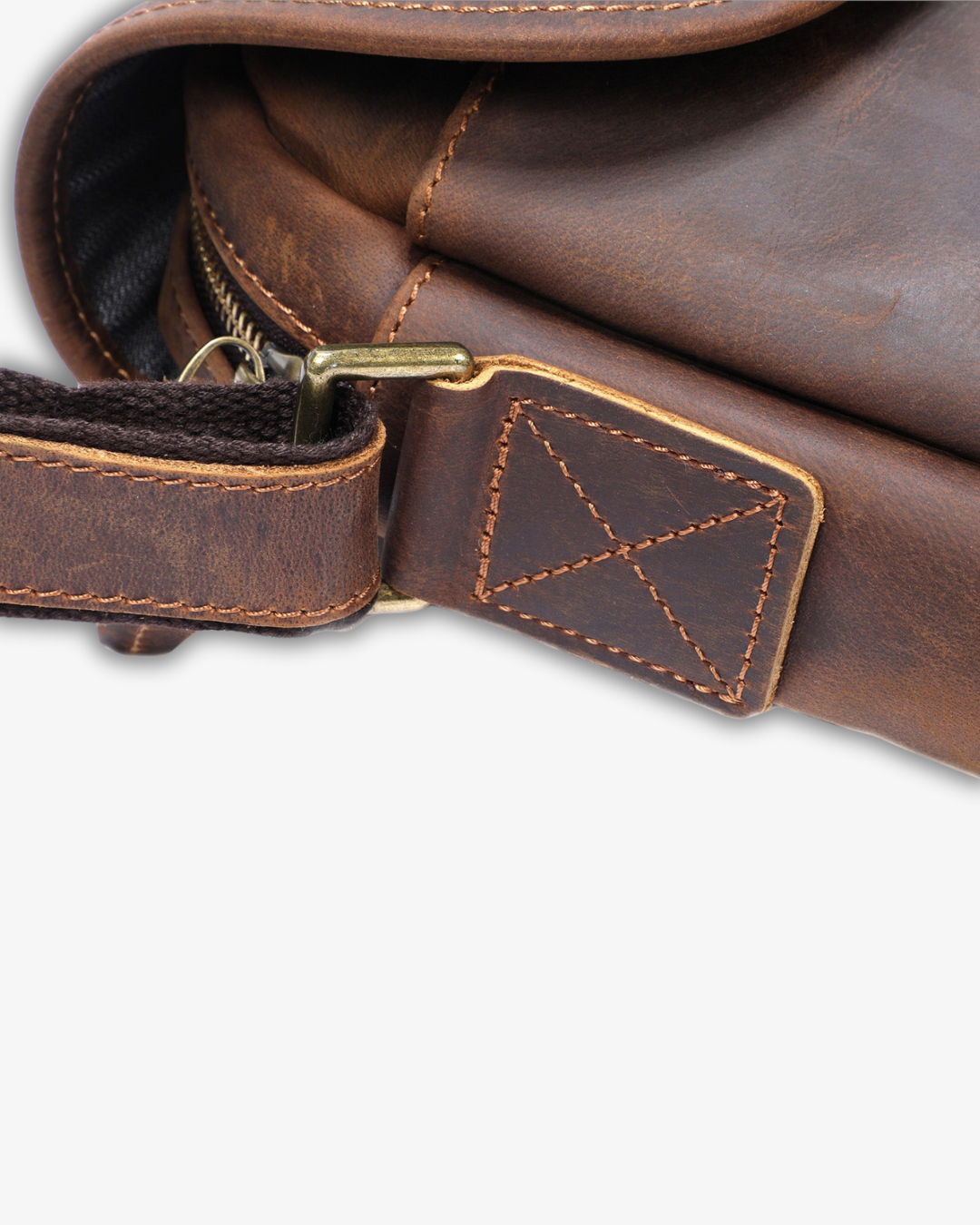 Lucia Leather Messenger Bag – Vintage Elegance Meets Modern Utility