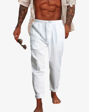 Men’s Cotton Linen Summer Trousers – Lightweight & Relaxed Fit