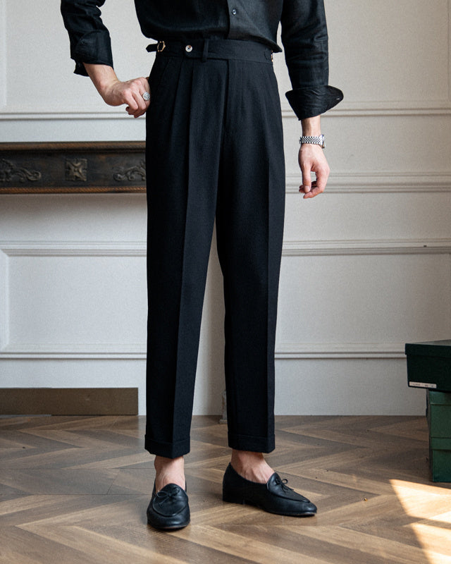 Jaime | Men's High-Waisted Gurkha Formal Trousers