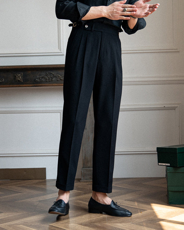 Jaime | Men's High-Waisted Gurkha Formal Trousers