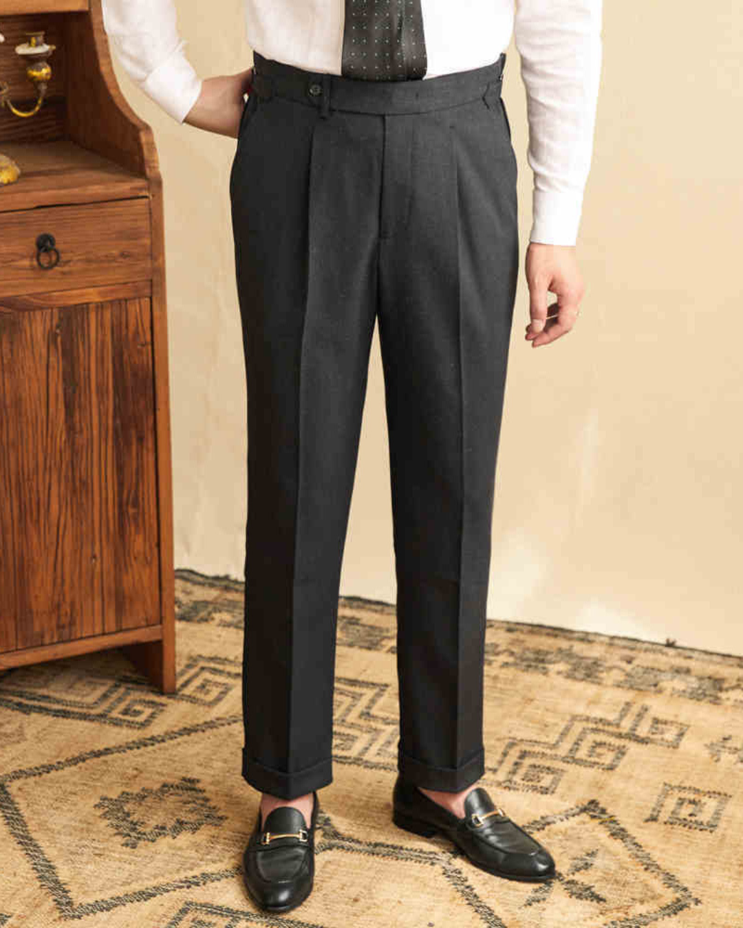 Terence | Men's Italian Style Gurkha Trousers