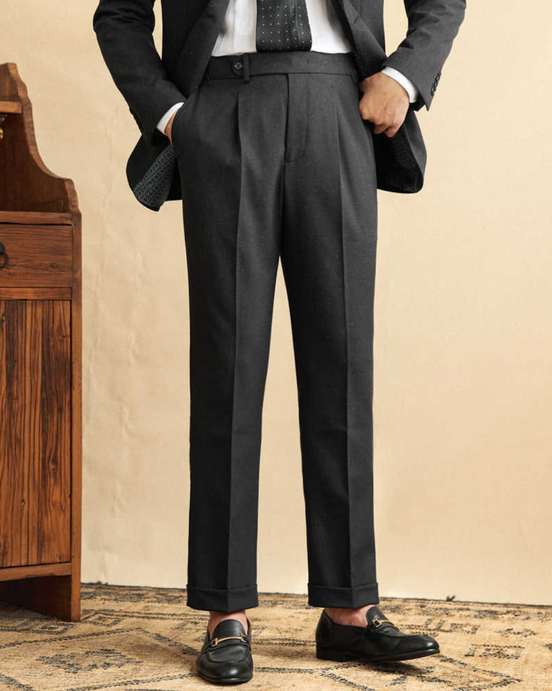 Terence | Men's Italian Style Gurkha Trousers