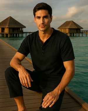 Men’s Linen Lounge Set – Breathable, Relaxed & Elegant3