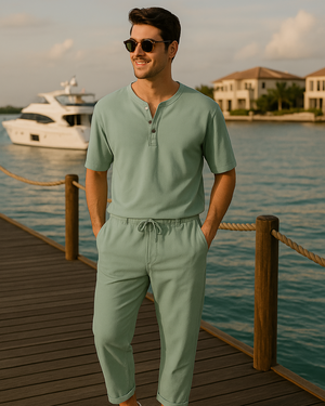 Men’s Linen Lounge Set – Breathable, Relaxed & Elegant5