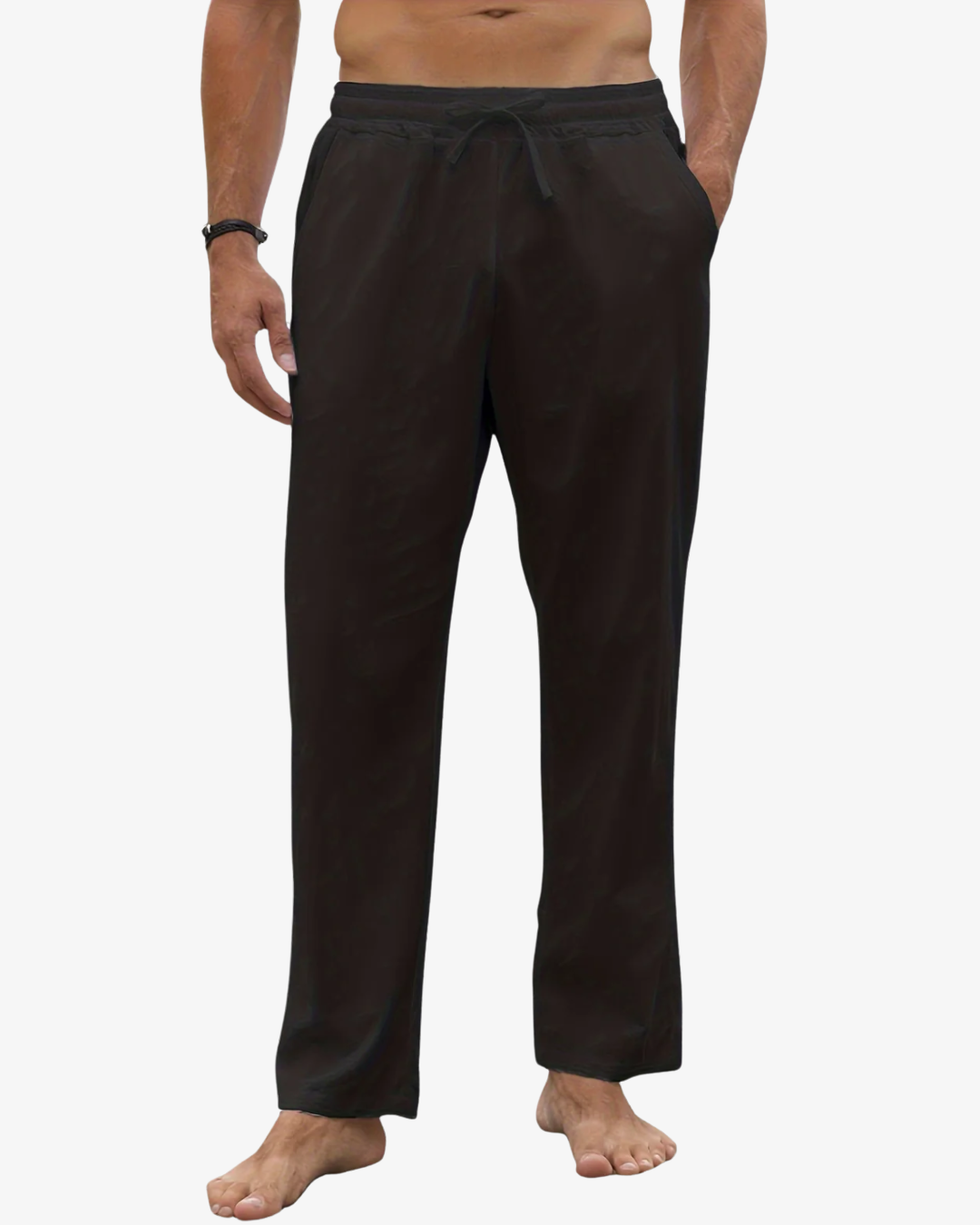 Men’s Linen Trousers – Lightweight Summer Yoga & Beachwear