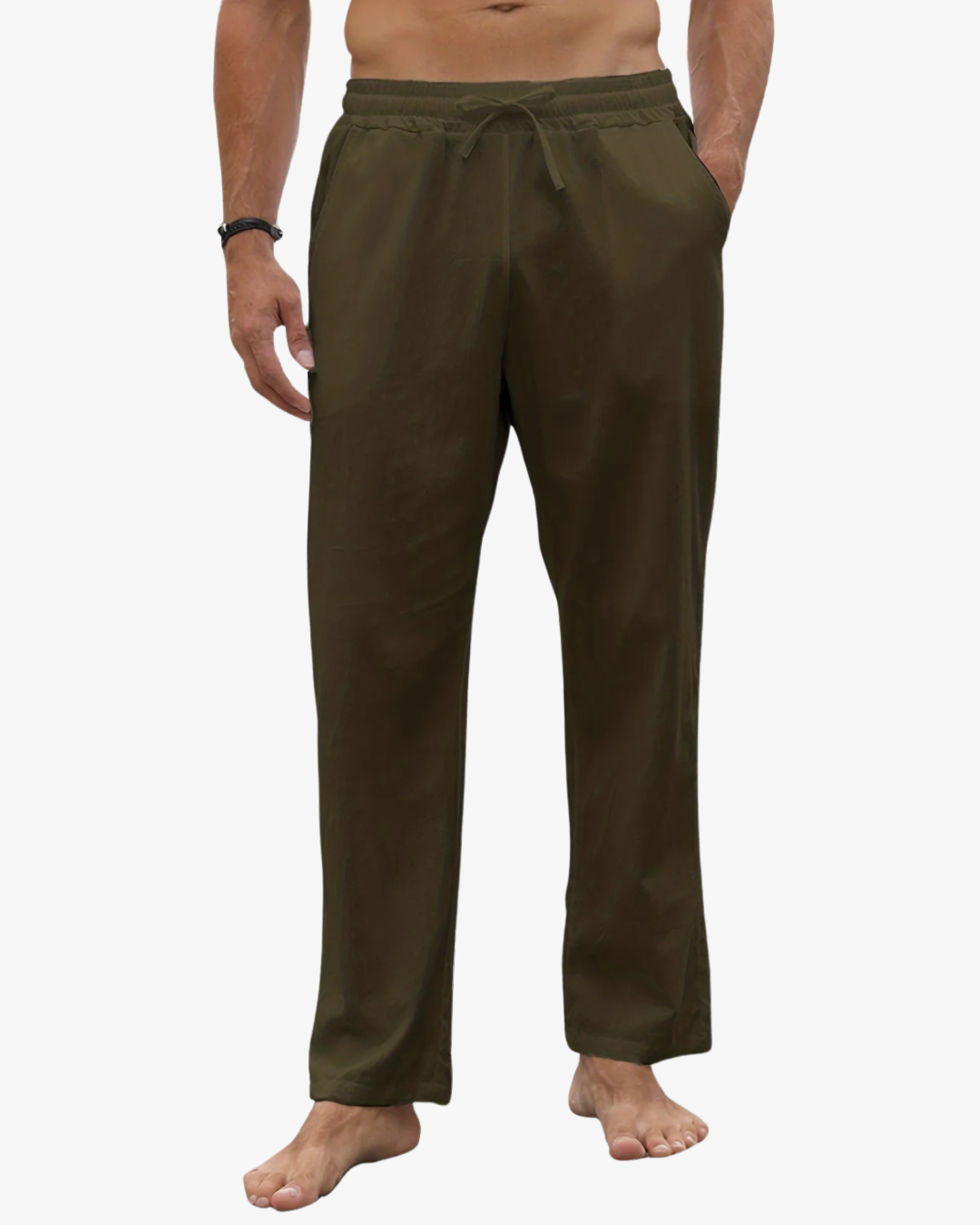Men’s Linen Trousers – Lightweight Summer Yoga & Beachwear