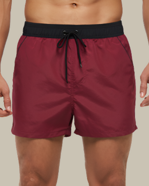 Men's Quick-Dry Swim Shorts with Mesh Liner & Pockets