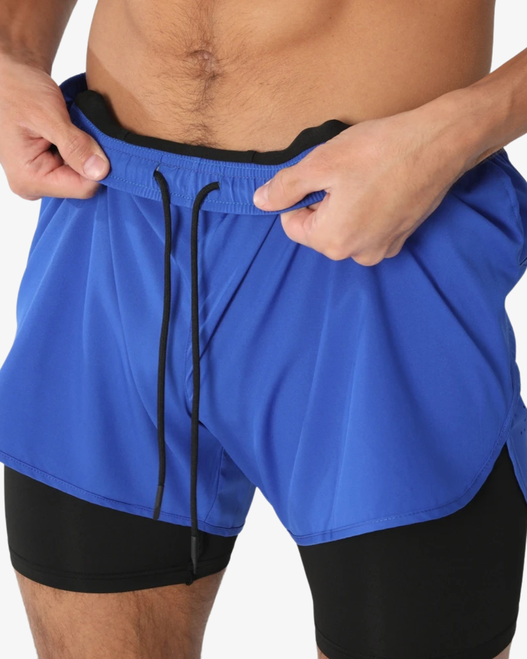 Men’s 2-in-1 Quick Dry Gym Shorts - Zipped Pockets