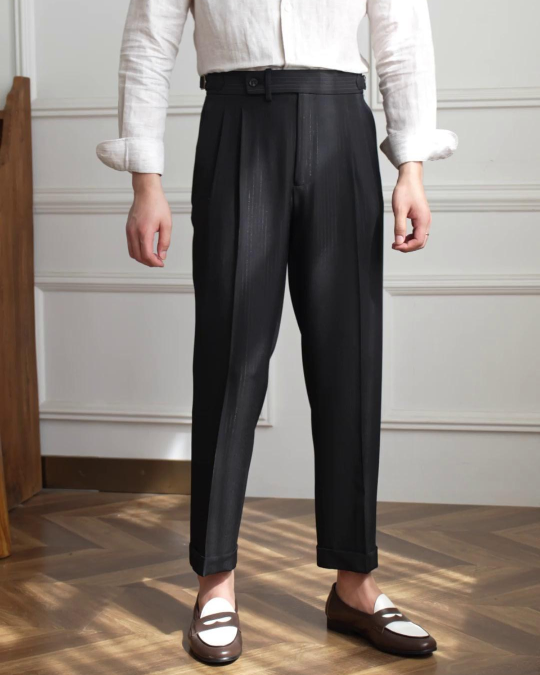 Clifford | Men's Gurkha High-Waist Trousers