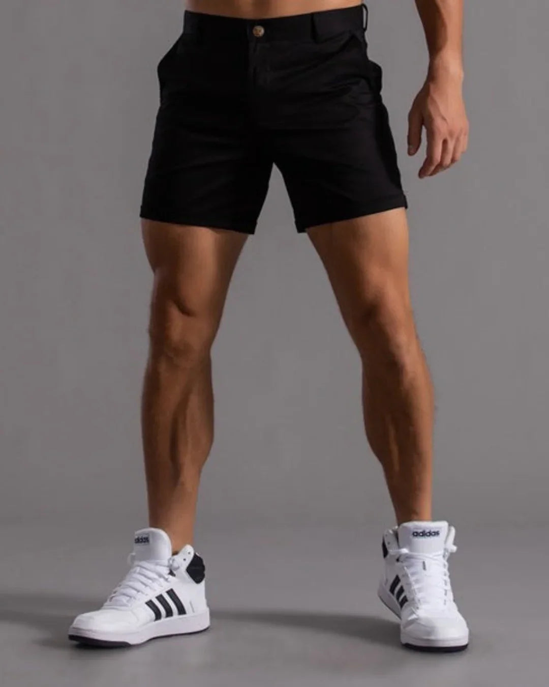 Men’s Khaki Chino Shorts – Durable Smart Fit Summer Essential