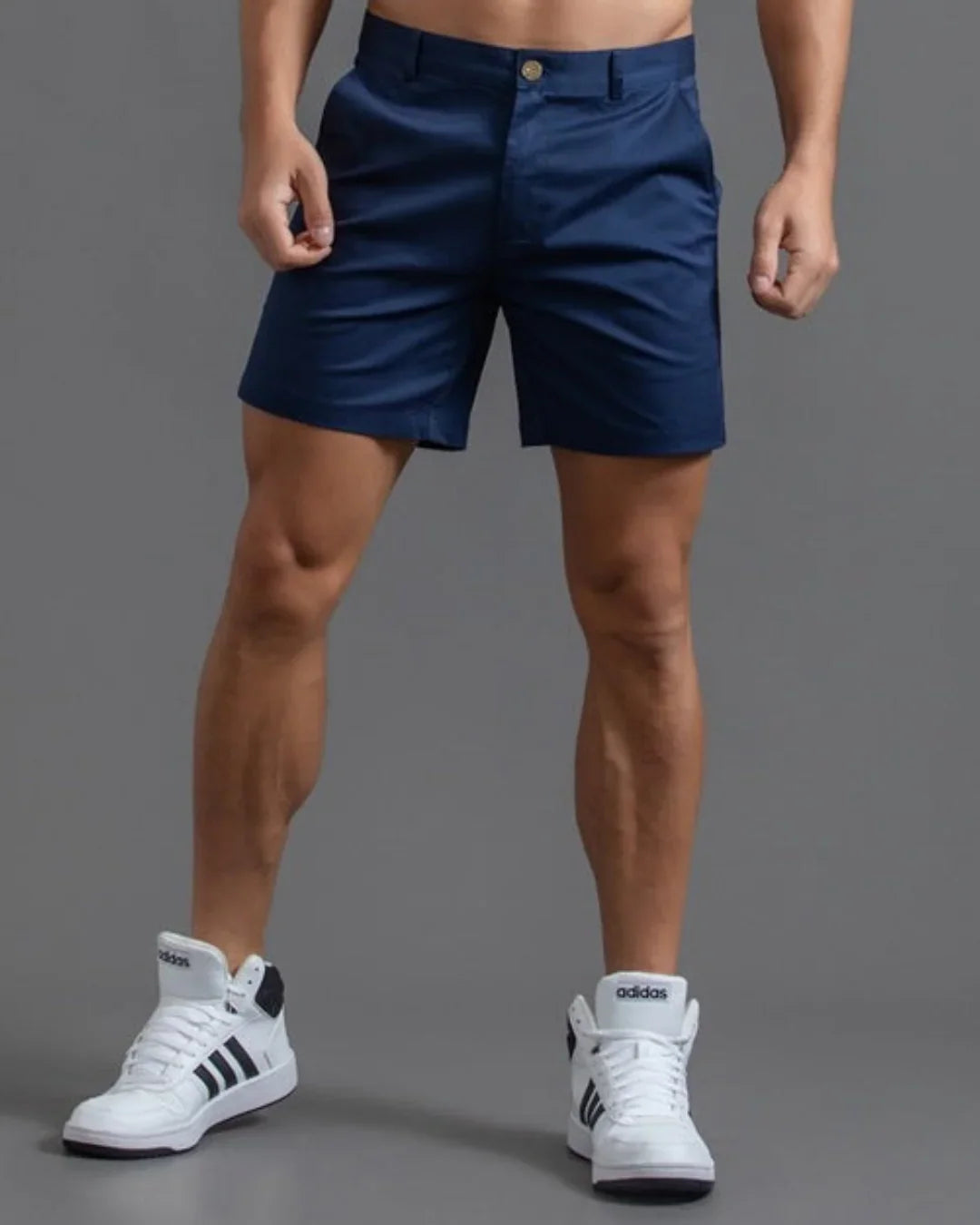Men’s Khaki Chino Shorts – Durable Smart Fit Summer Essential